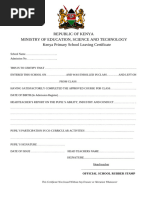 NEMIS Student Data Capture Form | PDF | Social Science | Law