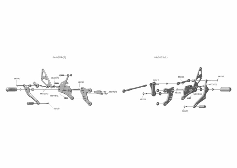 Rearset Diagram 04-06 R1 | PDF