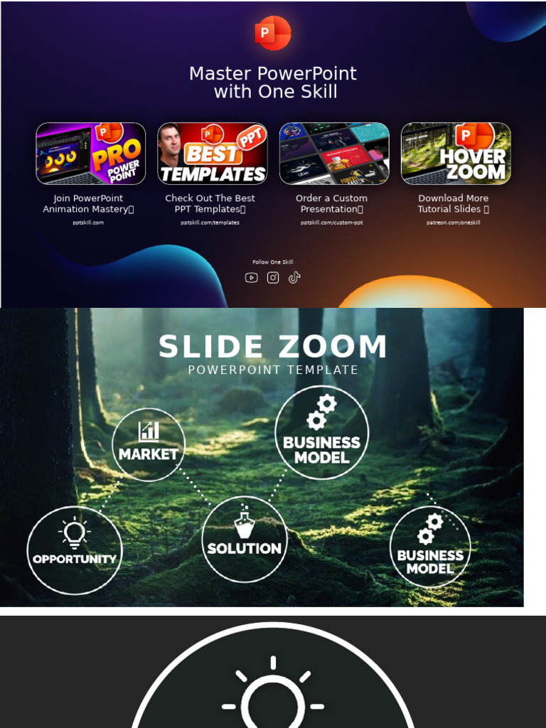 Slide Zoom Template by One Skill | PDF
