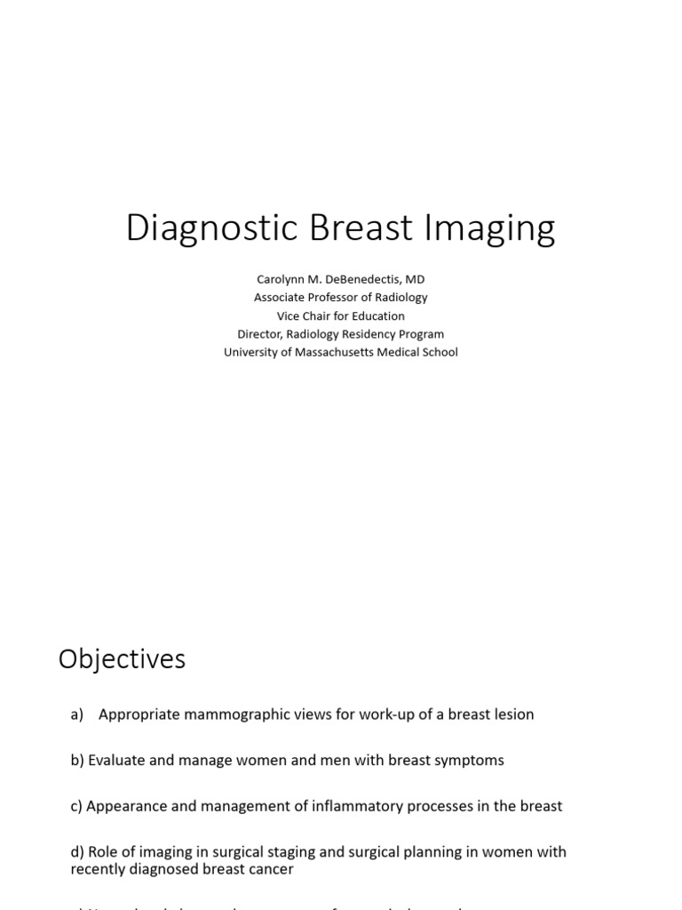 Breast Imaging Techniques and Management | PDF