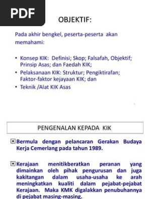 Slaid Kursus Kik Pdf