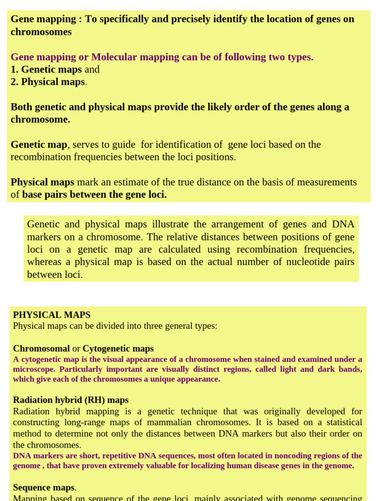Genetic and Physical Mapping | PDF | Gene | Dna Sequencing