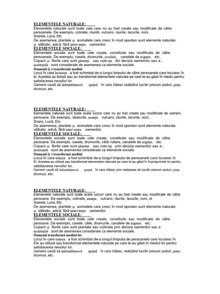 Elementele Naturale | PDF