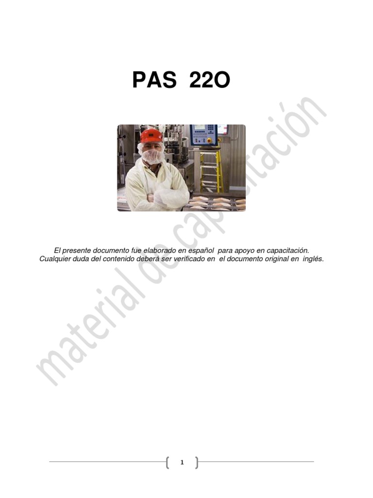 PAS220 - Español Oficial Vigente | PDF | Agua | Alimentos