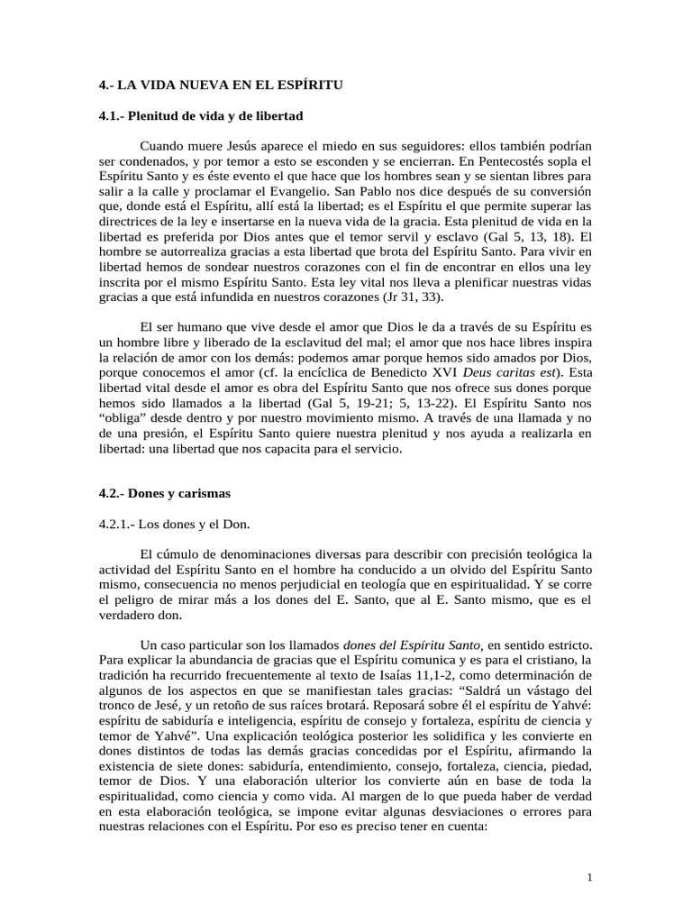 Vida Nueva en el Espíritu Santo | PDF | espíritu Santo | Cristo (título)