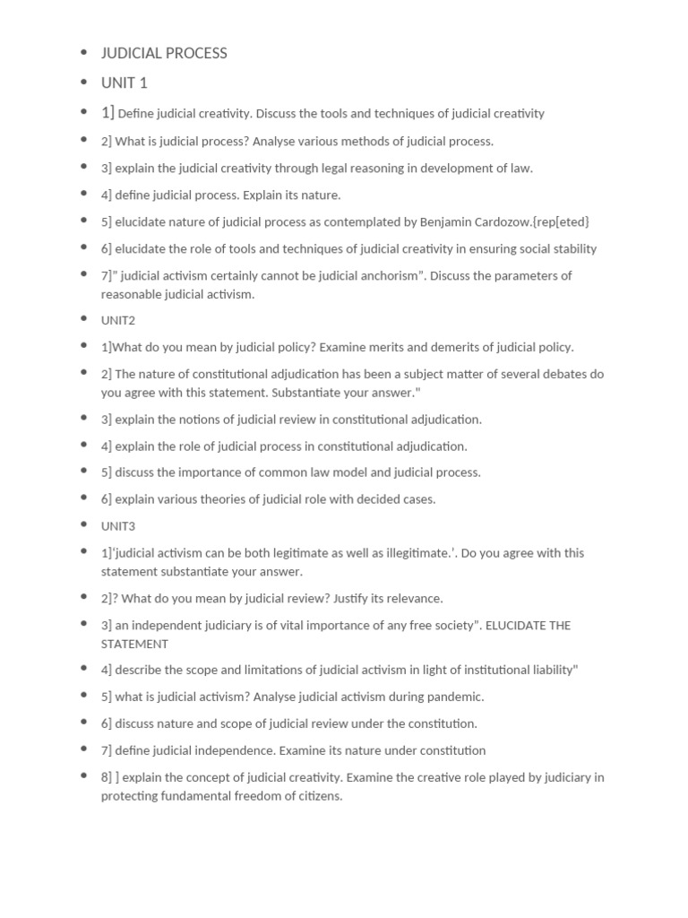 Judicial Process and Creativity Overview | PDF | Judiciaries | Common Law
