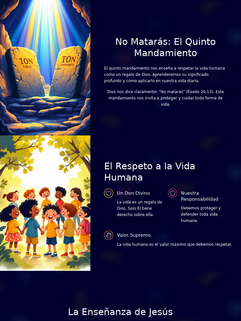 Cual Es El Quinto Mandamiento