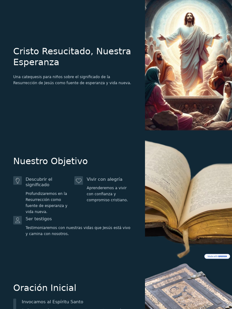 Oración a Cristo Resucitado: Esperanza | PDF | La resurrección de Jesús ...