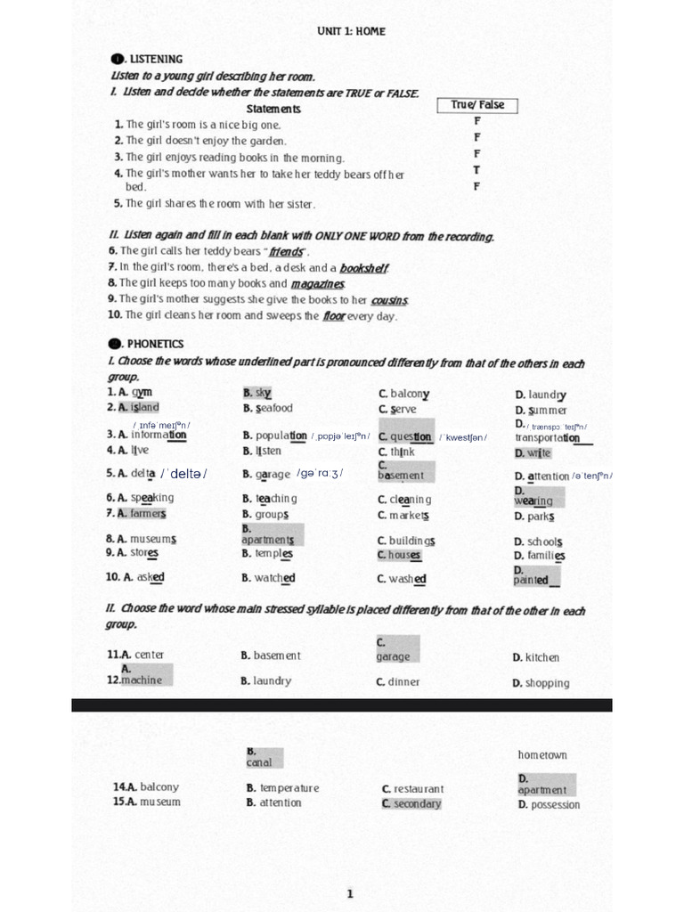 Test - U1 - Key | PDF