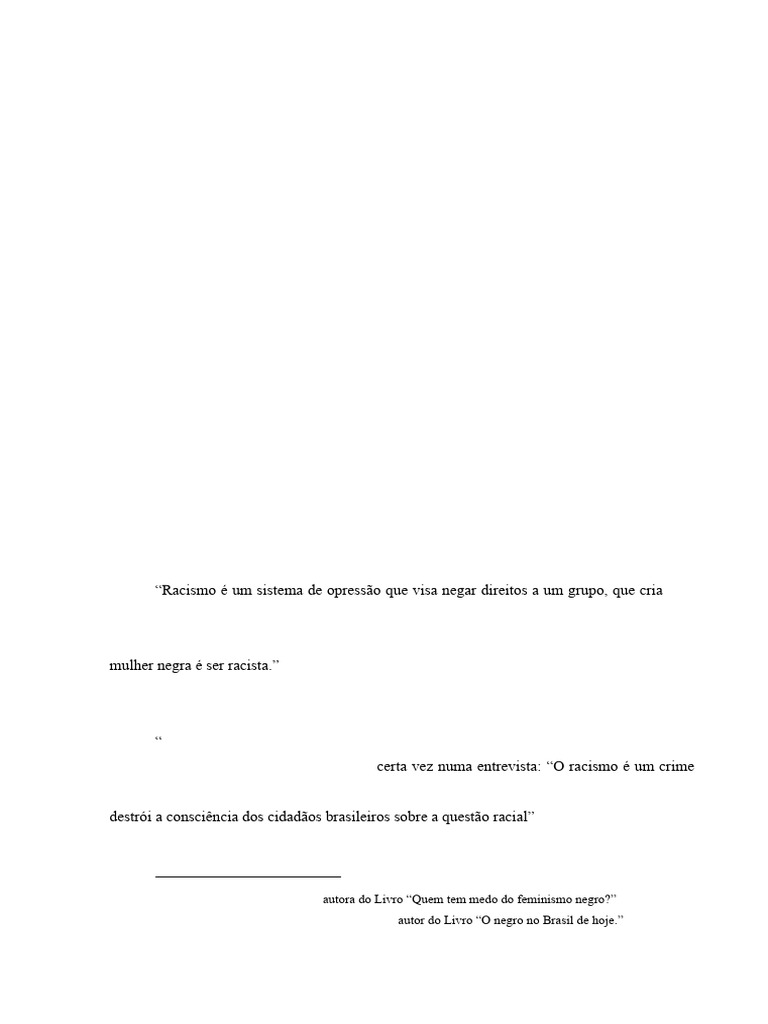 Shirlene - 22 - 11-2023 - SH - O Racismo de Saias - SH - ABNT | PDF ...