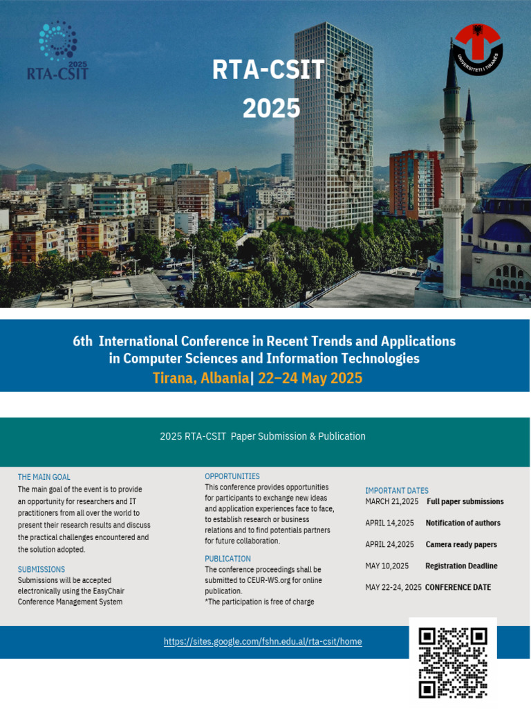 RTA-CSIT 2025 Conference Overview | PDF | Artificial Intelligence ...