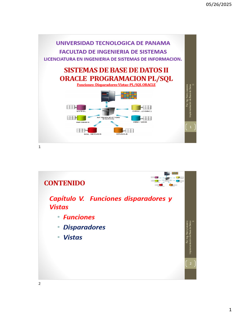 Funciones y Disparadores en PL/SQL Oracle | PDF | Pl / Sql | SQL