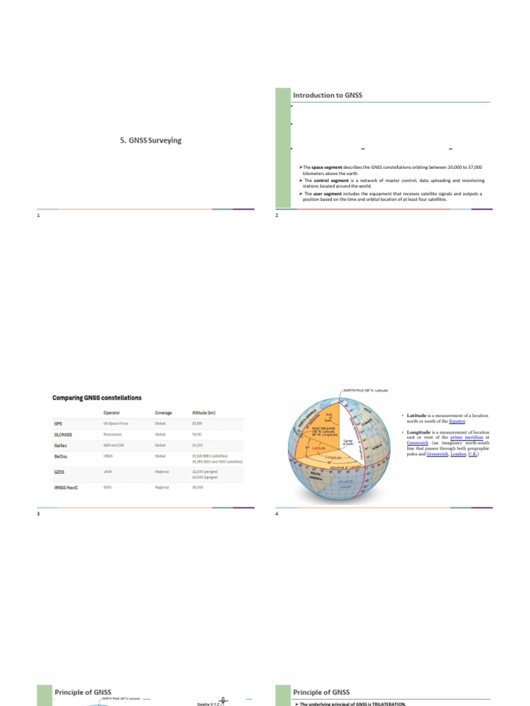 Chap 5 GNSS Surveying Student | PDF | Global Positioning System ...
