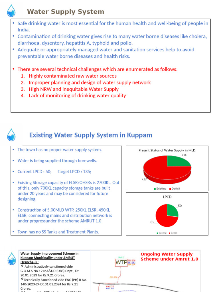 Kuppam Water Supply System Overview | PDF | Drinking Water | Water ...