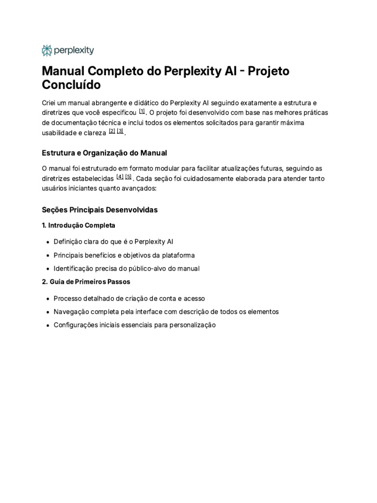 Manual Completo do Perplexity AI | PDF | Diagrama de caso de uso | Rede ...