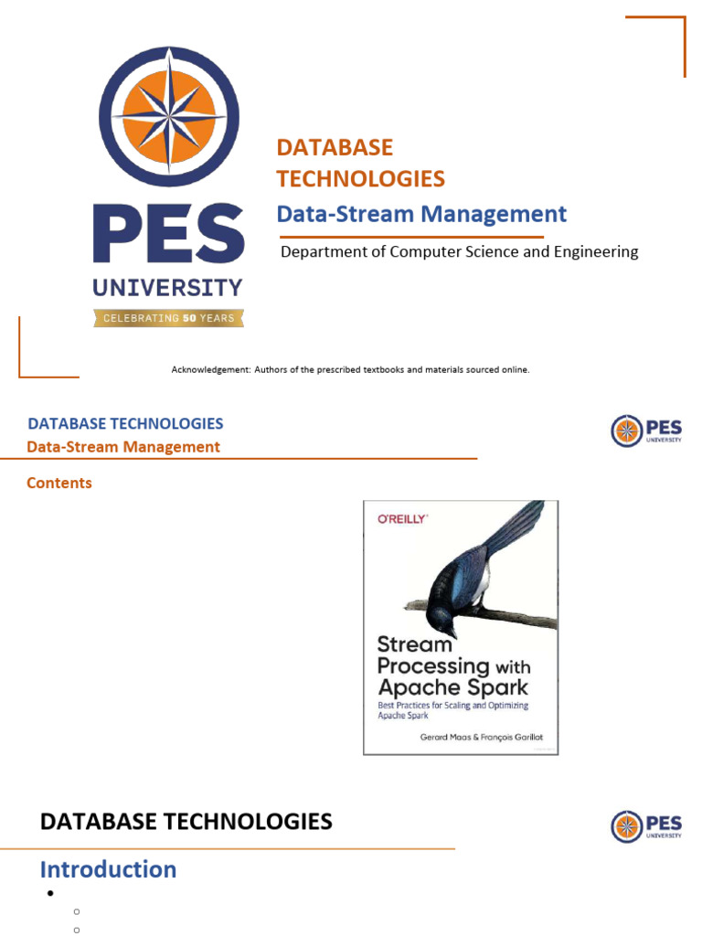 Stream Processing and Data Management Insights | PDF | Apache Spark ...