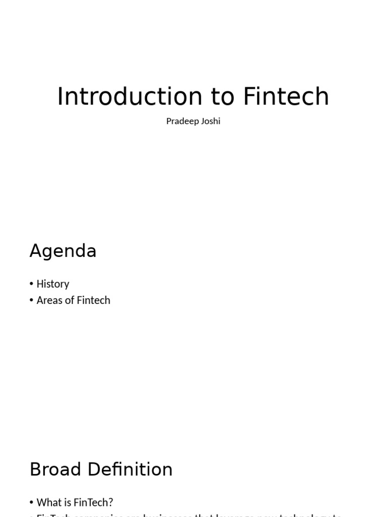 Overview of Fintech Innovations | PDF | Banks | Economies