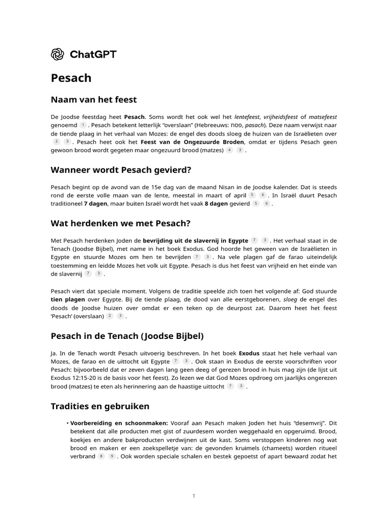 Pesach | PDF