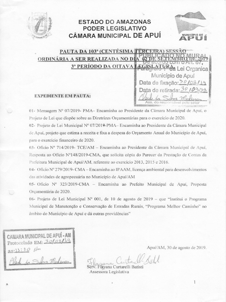 Pauta Da 103a | PDF