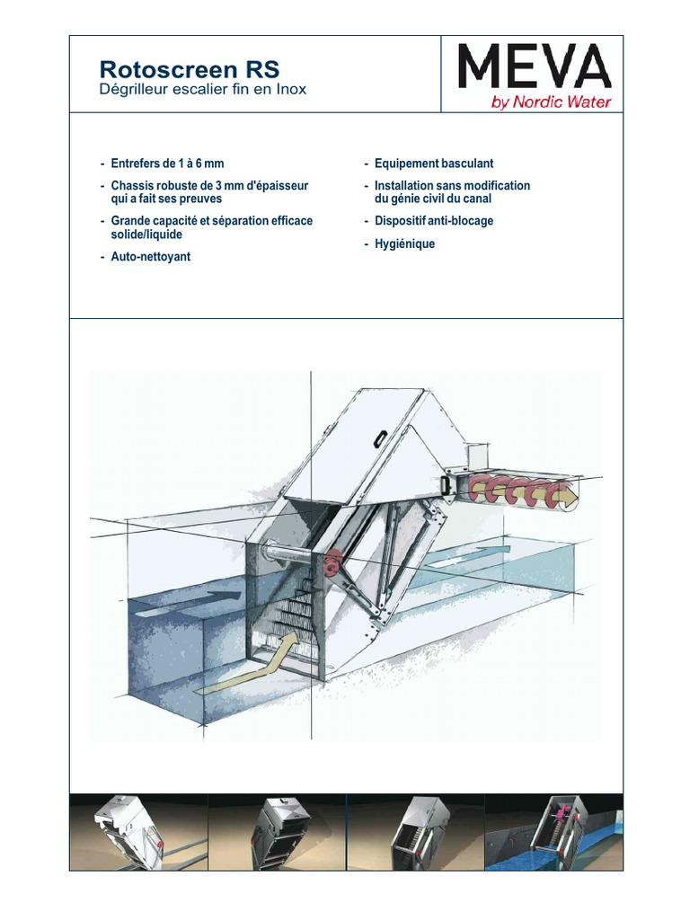 Dégrilleur escalier fin Rotoscreen RS | PDF | Filtration | Technologie ...