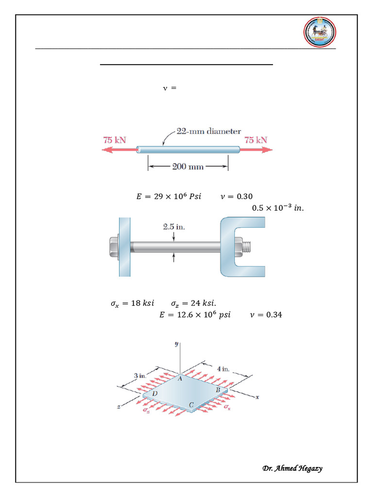 Stress and Strain Analysis Techniques | PDF | Stress (Mechanics) | Screw