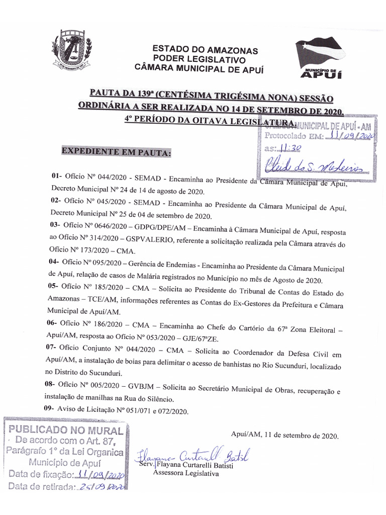 Pauta Da 139a | PDF