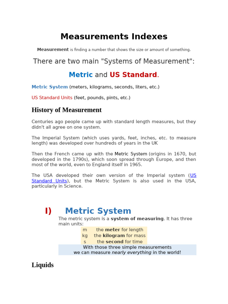 Understanding Measurement Systems | PDF | Fahrenheit | Gallon