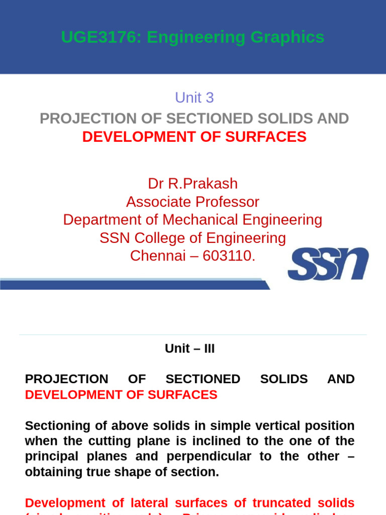 Sectioned Solids & Surface Development | PDF | Classical Geometry ...