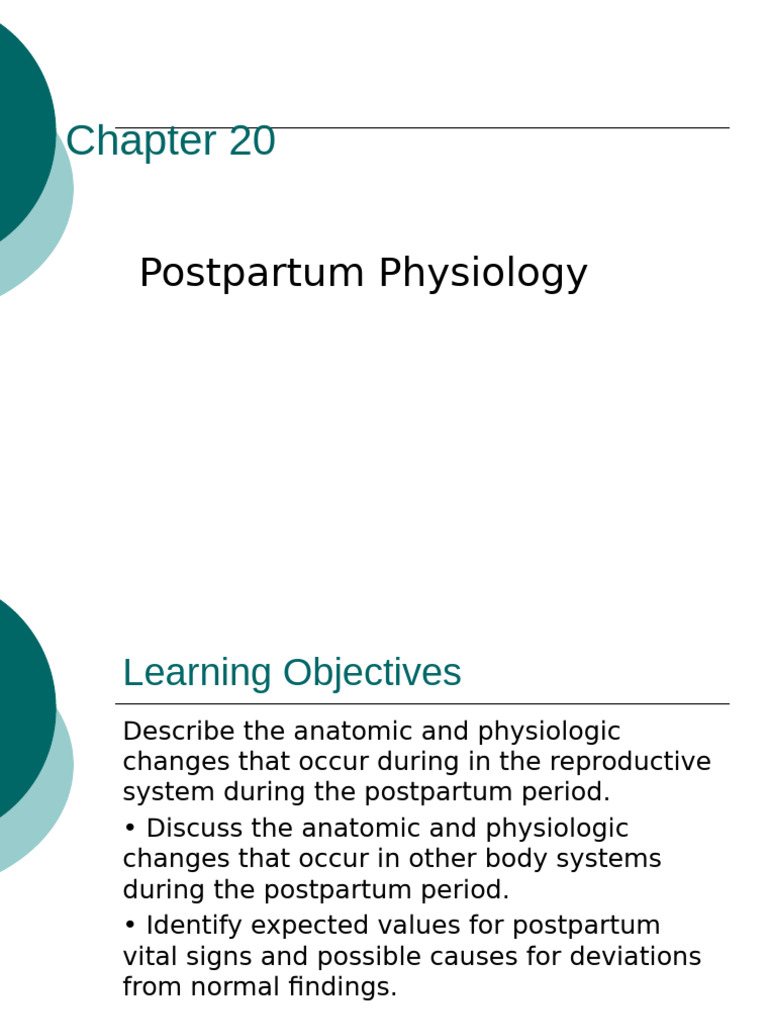 N440Lecture5HM2025 12thed | PDF | Postpartum Period | Childbirth