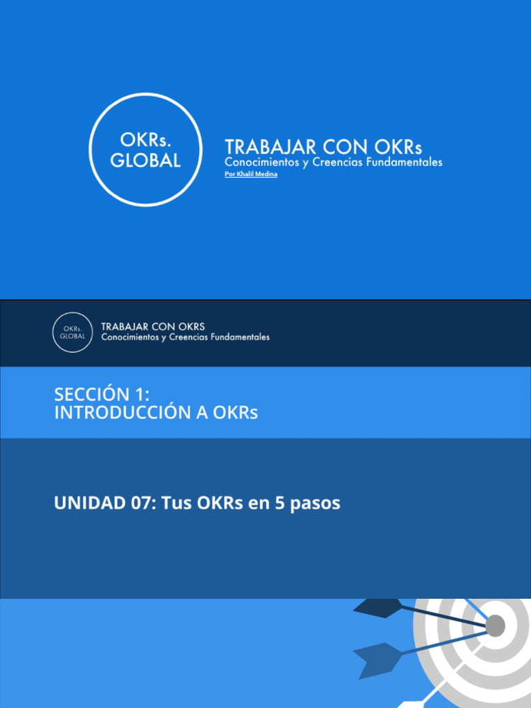Presentación+-+07 +Tus+OKRs+en+5+pasos | PDF | Lluvia de ideas ...