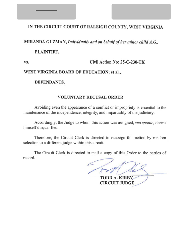 Raleigh County Circuit Court Filing | PDF