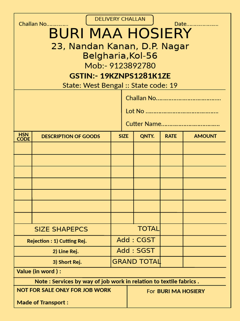 Challan No | PDF