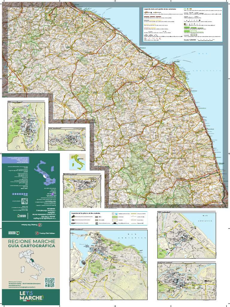 Mapa y Guía de la Región de Marche | PDF