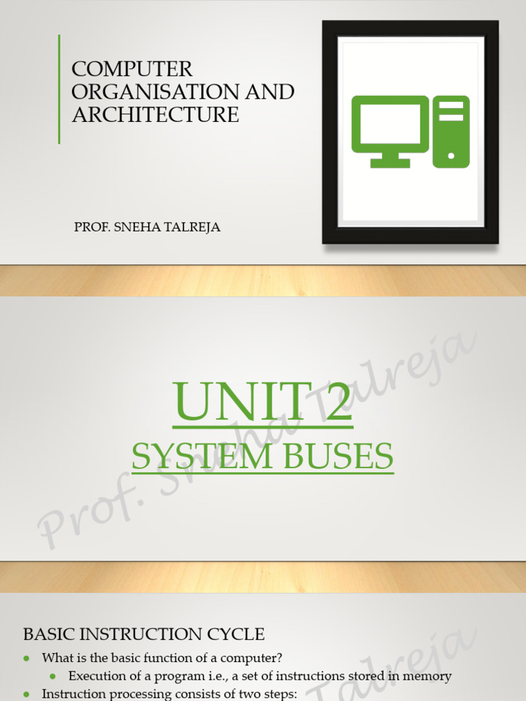 2) COA Unit2 ProfSnehaTalreja Notes | PDF | Central Processing Unit ...