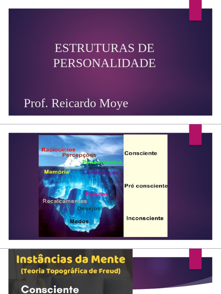Estruturas da Personalidade em Freud | PDF | Autoimagem | Sigmund Freud