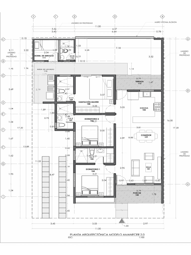 Planta Arq Amanecer 2 130525 | PDF