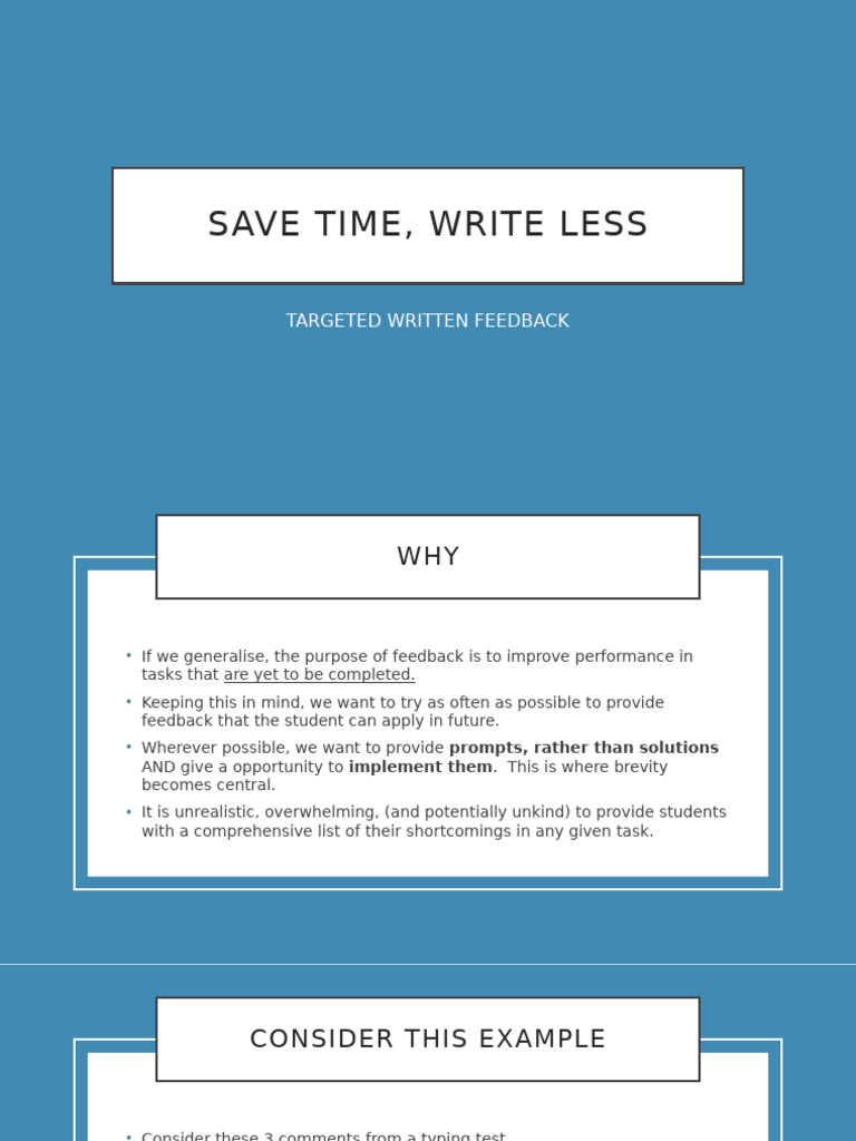 Written Feedback Opt in | PDF | Behavior Modification | Cognitive Science