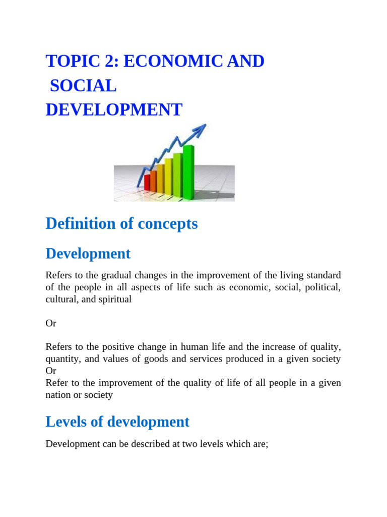 Economic and Social Development Overview | PDF | Gross Domestic Product ...