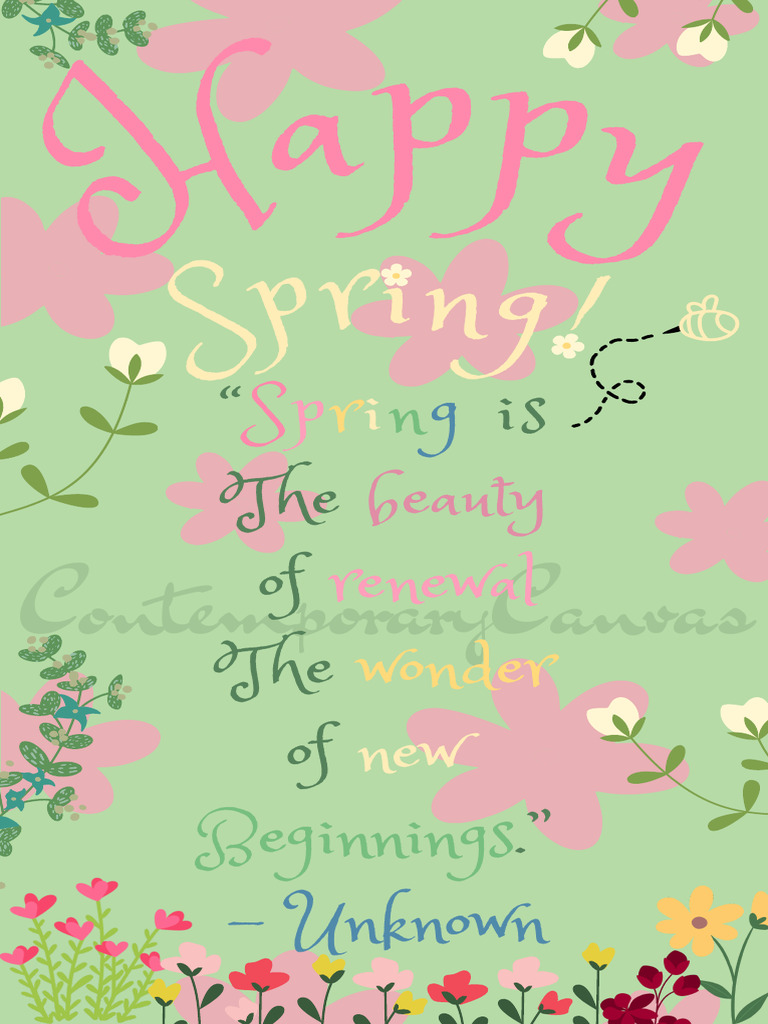 Spring Memo PDF Example Greeting | PDF