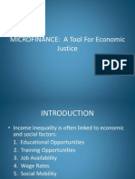 MICROFINANCE: A Tool For Economic Justice