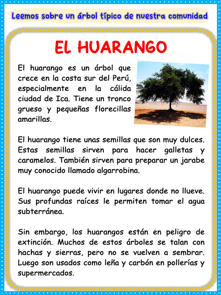 El Huarango: Beneficios y Peligro de Extinción | PDF