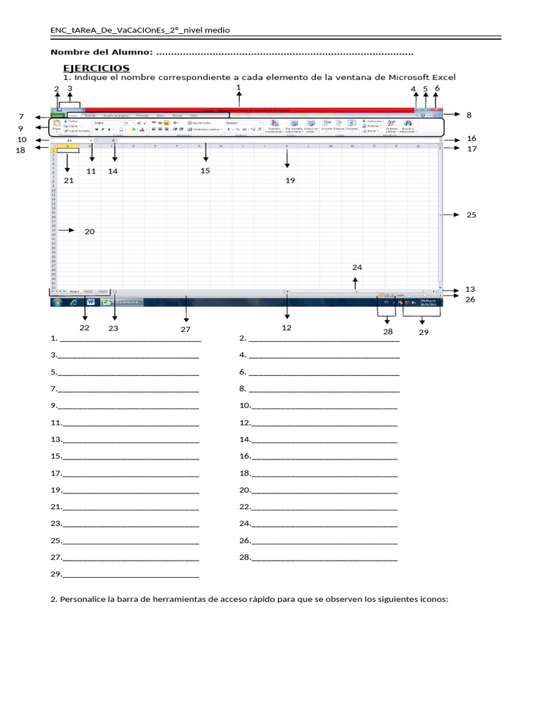 Ejercicios de Microsoft Excel para Estudiantes | PDF | Microsoft Excel