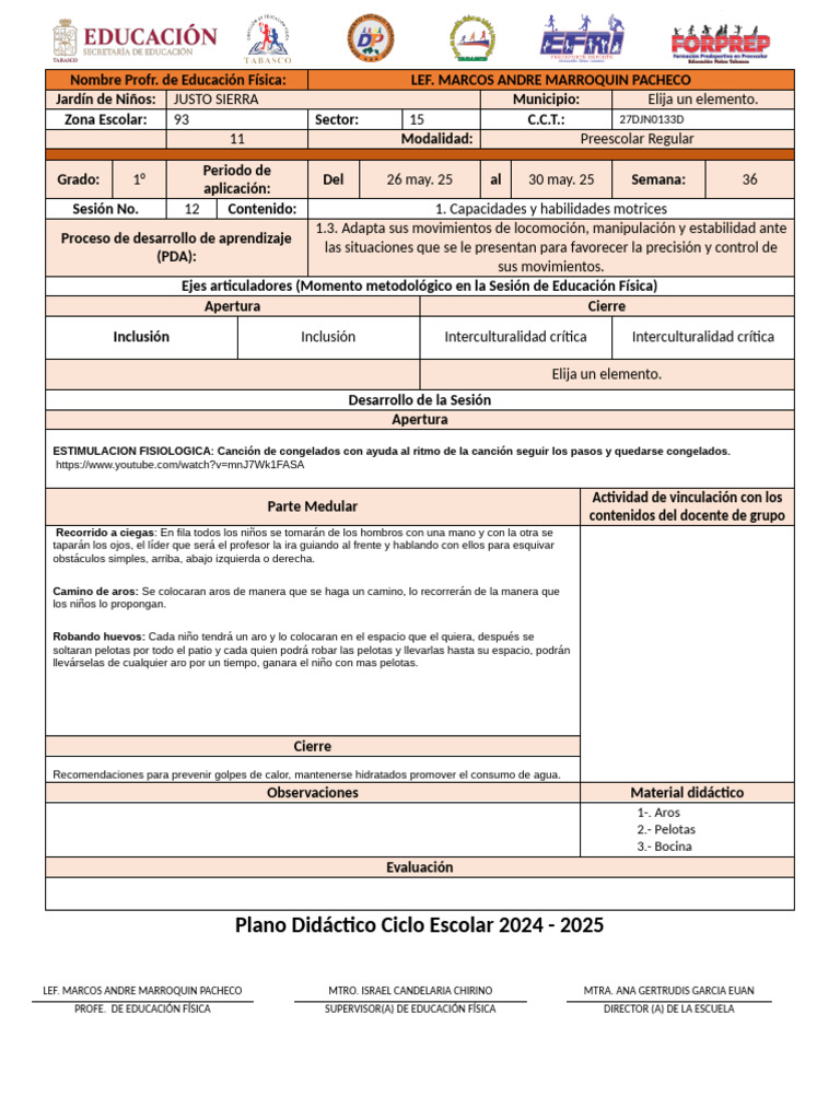 1ro Plan de Clase 26-30 Mayo | PDF | Cognición | Aprendizaje