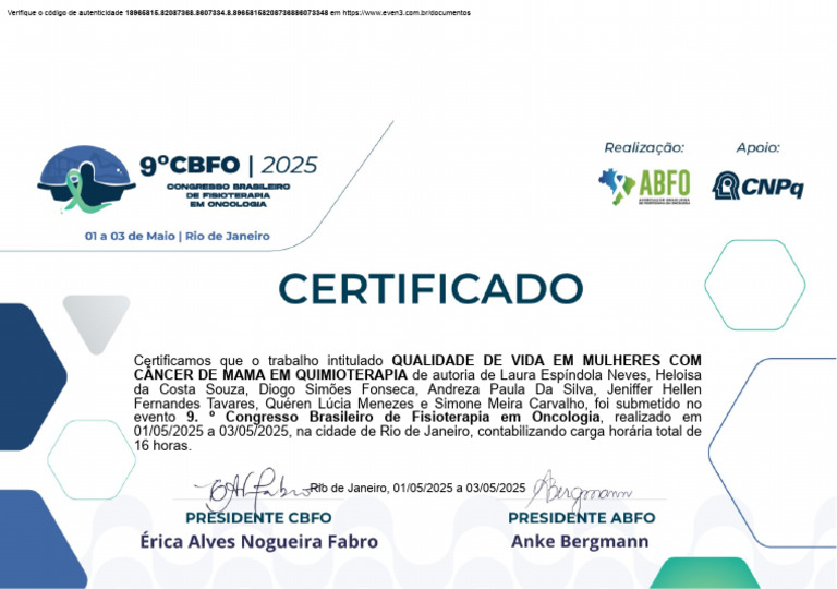 Qualidade de Vida em Mulheres com Câncer | PDF