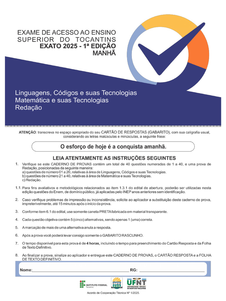 Prova Exato 2025: Tecnologia Assistiva | PDF | Acessibilidade