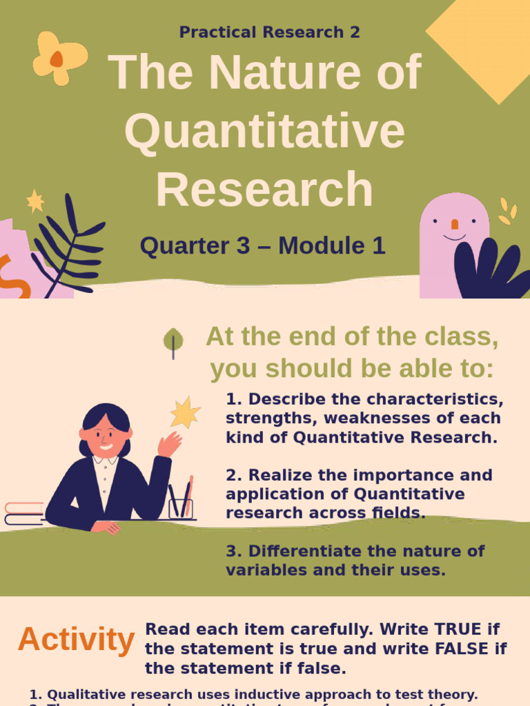 Understanding Quantitative Research Basics | PDF | Quantitative ...