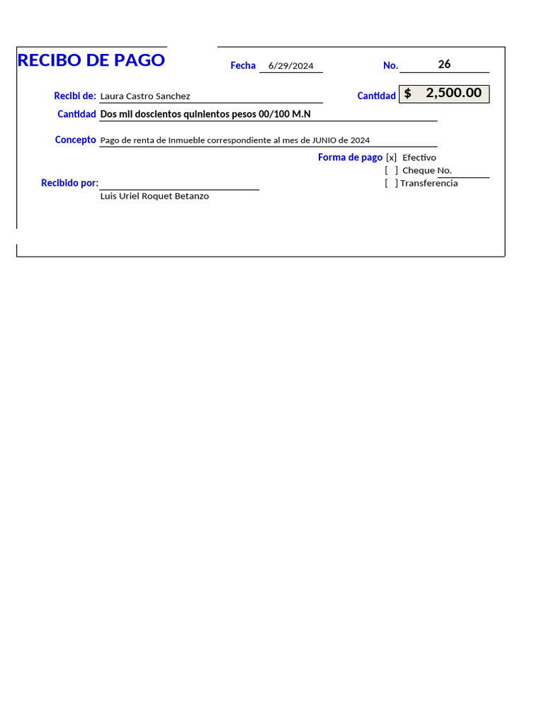 Recibo de Pago | PDF