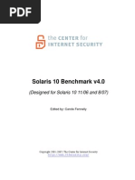 CIS Solaris 10 Benchmark v4