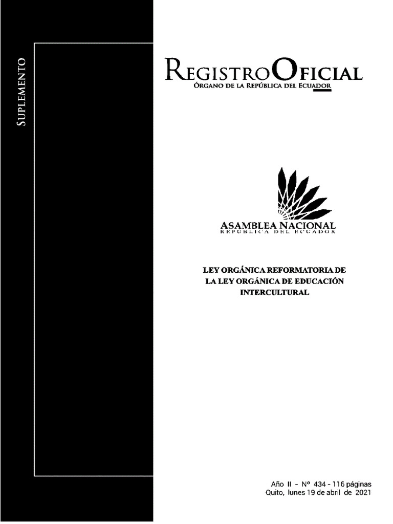 Reforma a la Ley de Educación Intercultural | PDF | Democracia ...