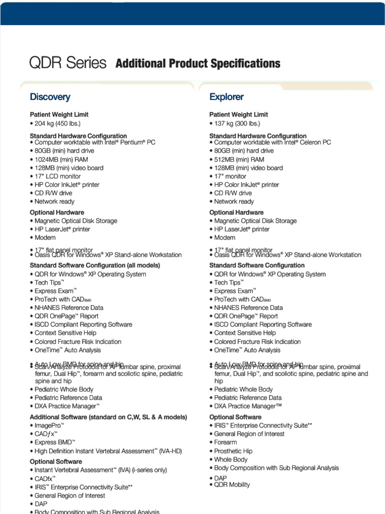 QDR Series Product Specifications | PDF | Personal Computers ...